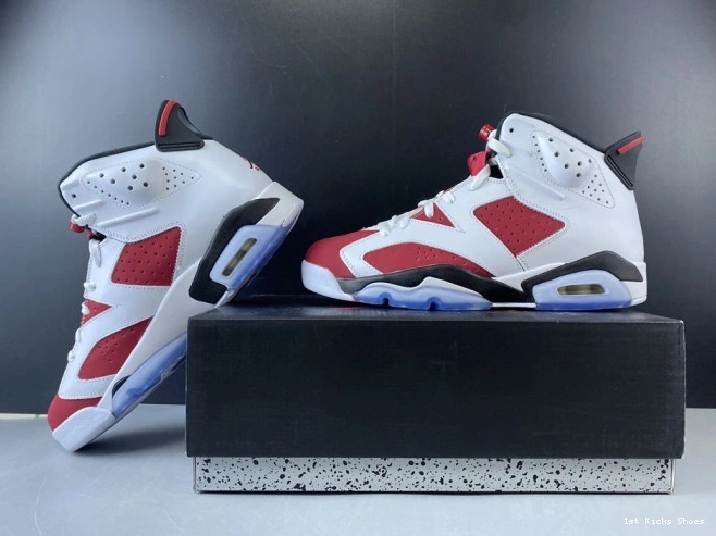 1st Kicks JORDAN RETRO AIR 6 2014 384664-160 'CARMINE' 0727